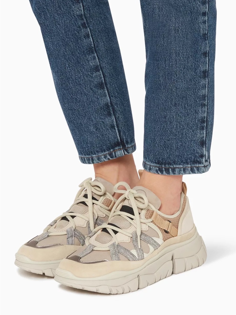 Chloe Blake Chunky Suede Sneakers